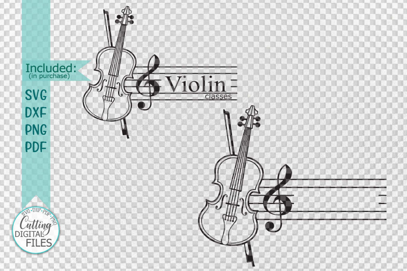 violin-music-classes-monogram-frame-laser-cut-svg-dxf-files