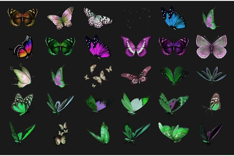200-butterflies-transparent-png-photoshop-overlays-backdrops