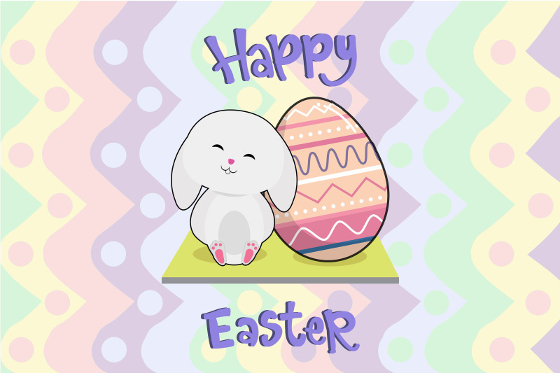 easter-happy-bunny-with-pink-egg