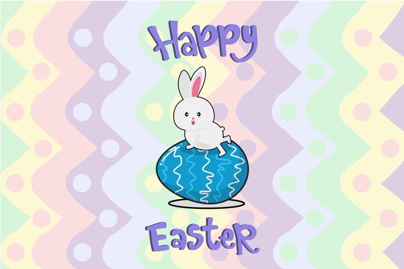 easter-chill-bunny-and-blue-egg