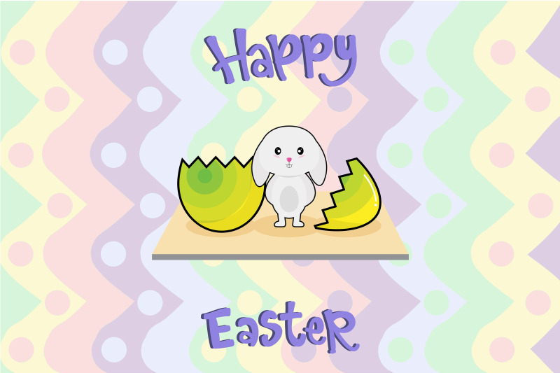 easter-crack-egg-and-bunny