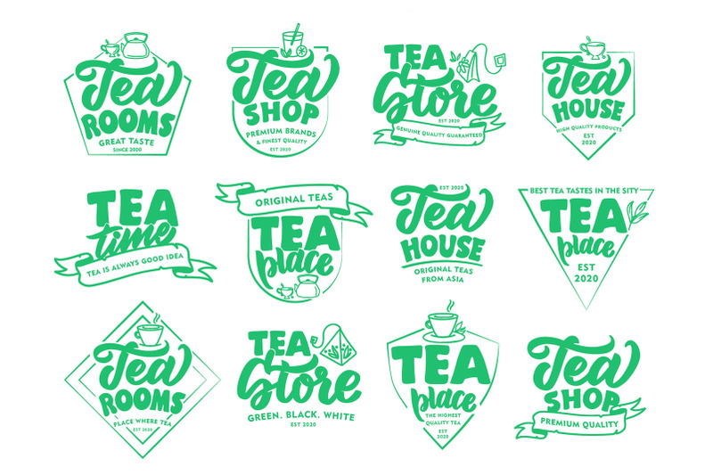 set-of-logos-hot-amp-amp-amp-cold-tea