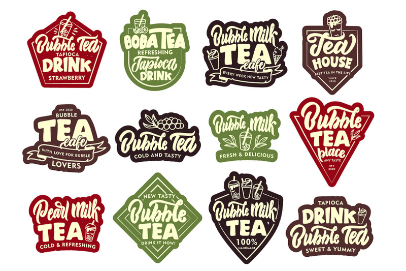 set-of-logos-hot-amp-amp-amp-cold-tea