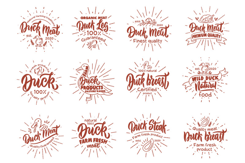 set-of-vintage-duck-meat-emblems