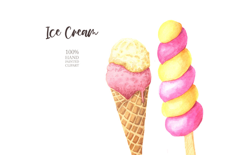 watercolor-icecream-clipart-set-1