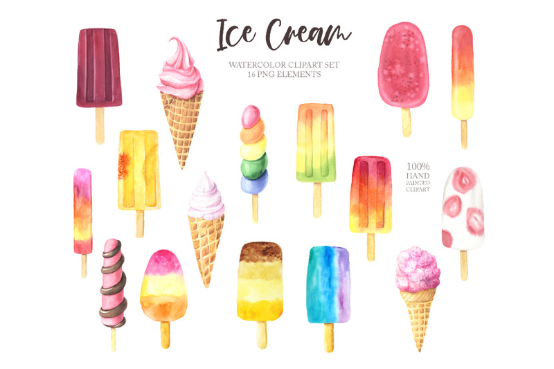 watercolor-icecream-clipart-set-2
