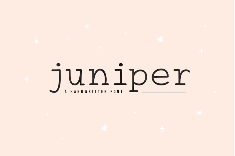 juniper-handwritten-typewriter-font
