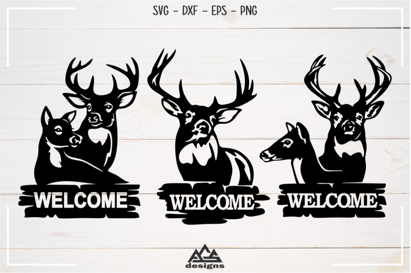 deer-reindeer-welcome-sign-svg-design
