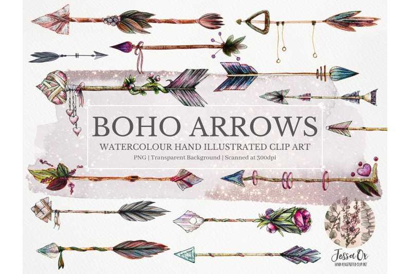 boho-arrows-clipart-set