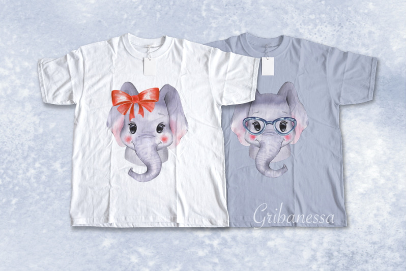 watercolor-baby-elephant-clipart-set