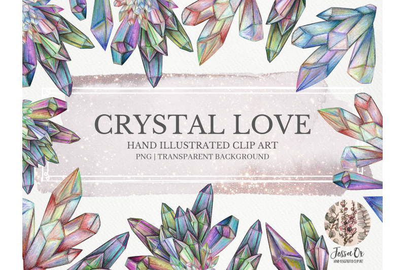 crystal-love-clipart-set