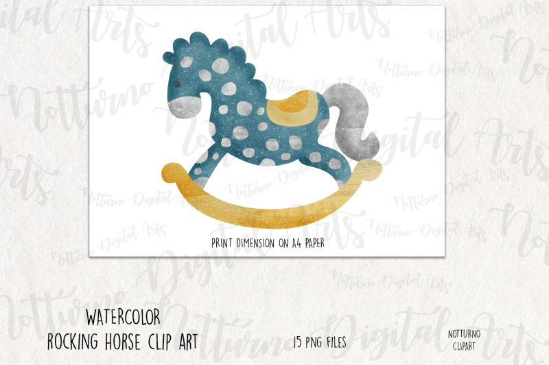 watercolor-rocking-horse-clipart-horse-printable-set-of-15-png-desig