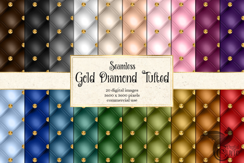 gold-diamond-tufted-digital-paper