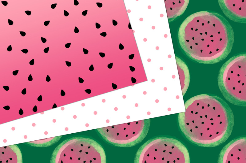 watermelon-party-digital-paper