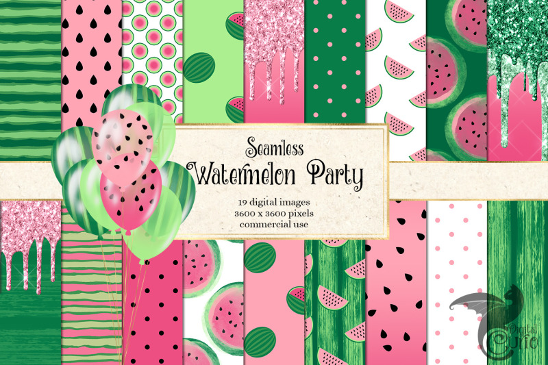 watermelon-party-digital-paper