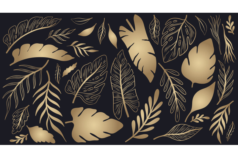 gold-plant-in-black-background