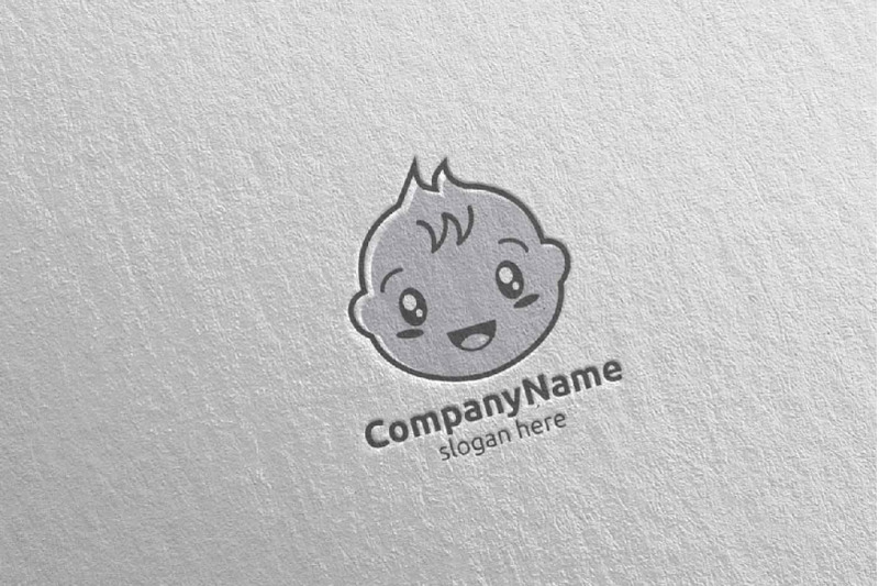 cute-baby-smile-logo-design-6