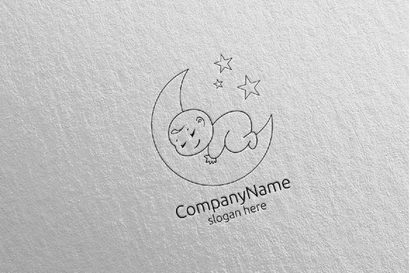 cute-baby-sleep-logo-design-9