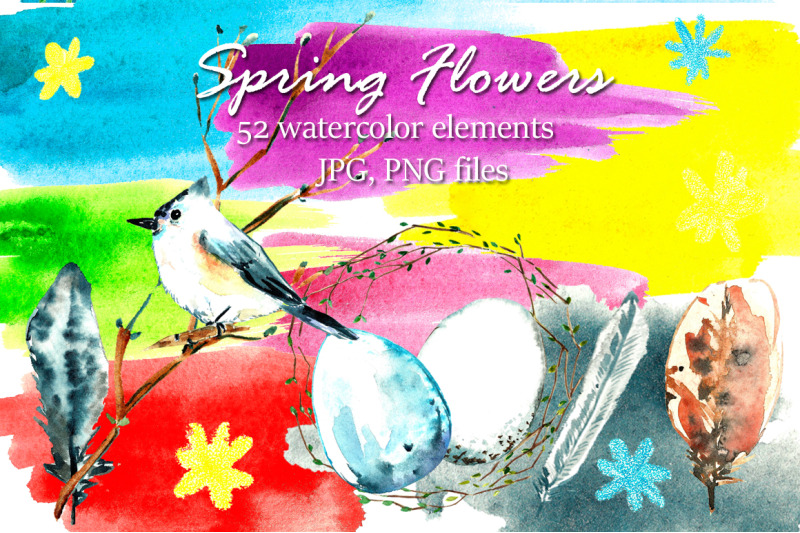 spring-flowers-watercolor-clipart