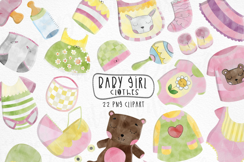 watercolor-baby-clothes-clipart-set-of-22-children-clothes-and-elemen