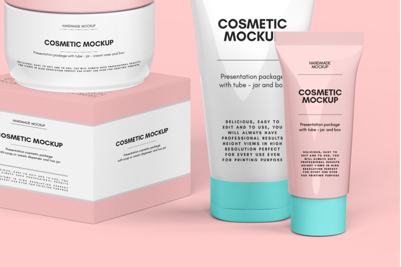 Download Cosmetic Set Mockups v2 - 8 views By Illusiongraphic ...