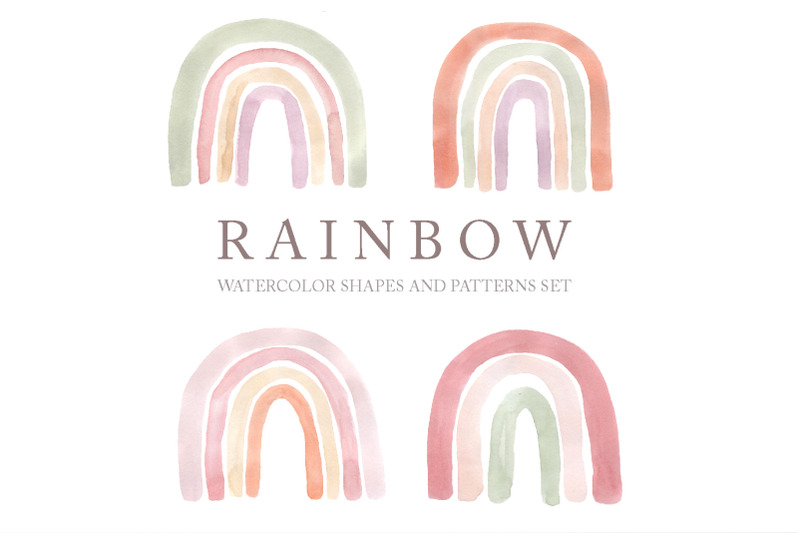 watercolor-boho-rainbows-set