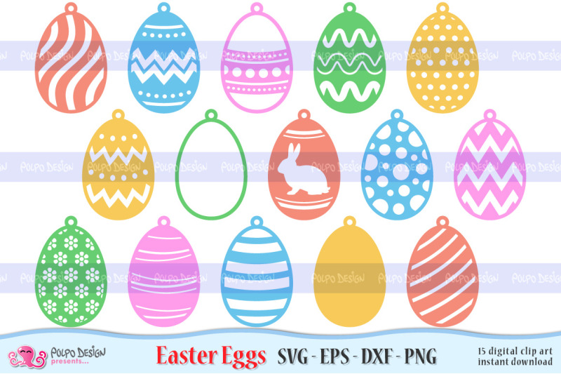 Download Easter Egg SVG, Eps, Dxf, Png. Hanging Docor. By Polpo ...