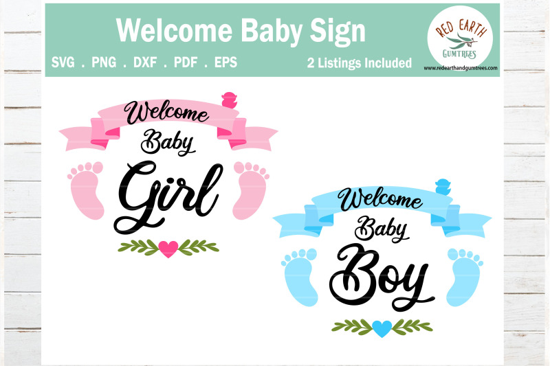 welcome-baby-girl-and-baby-boy-announcement-pregnancy-announcement-svg