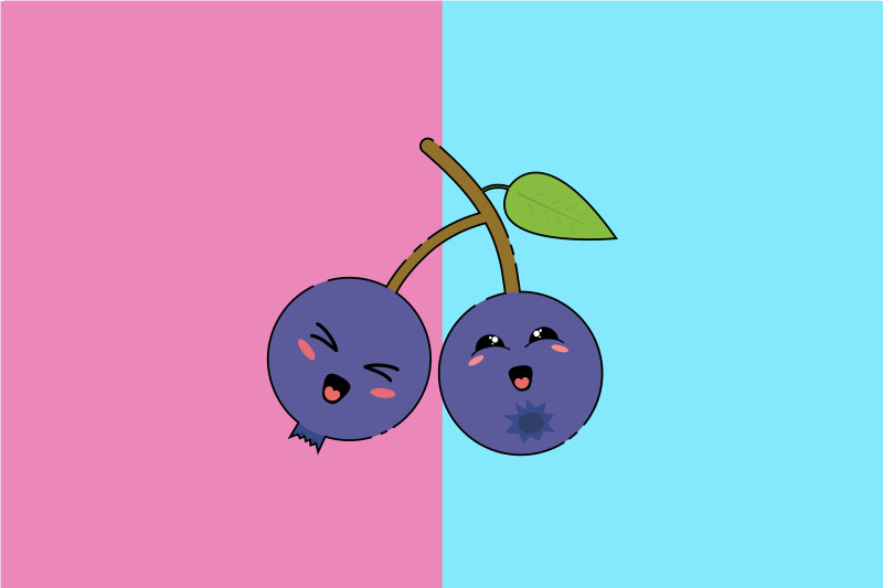 kawaii-cute-couple-blueberries