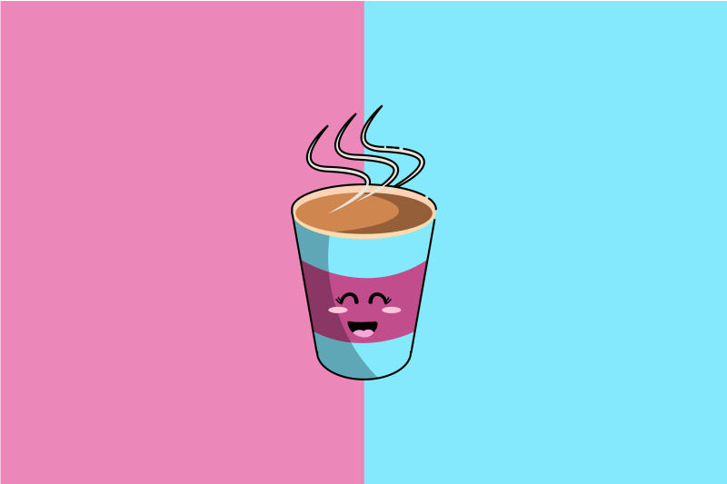 kawaii-cute-happy-blue-purple-coffee-cup