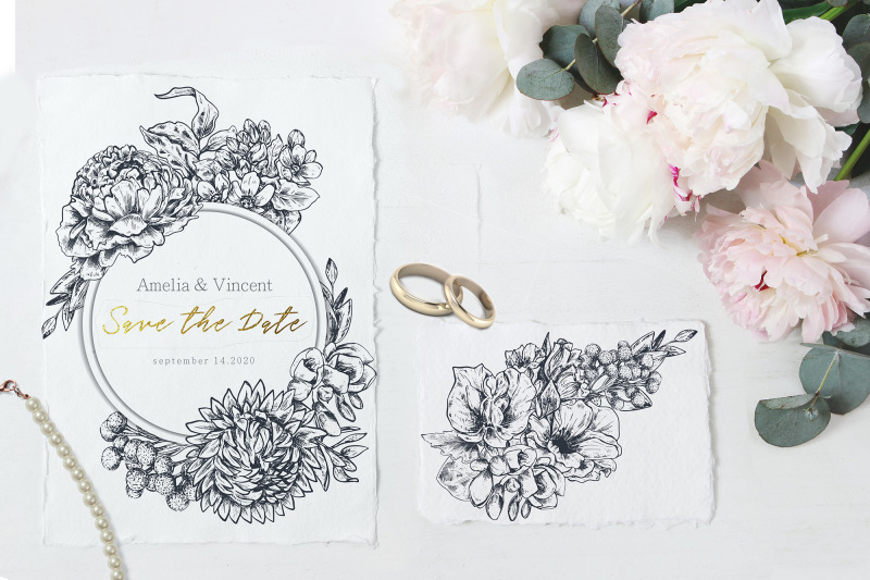 vector-wedding-floral-collection