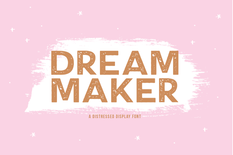 dream-maker-distressed-display-font