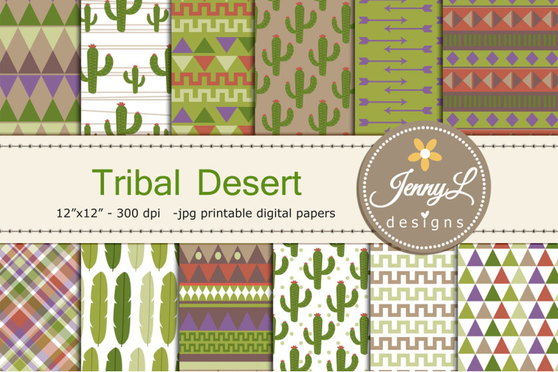 tribal-desert-digital-papers
