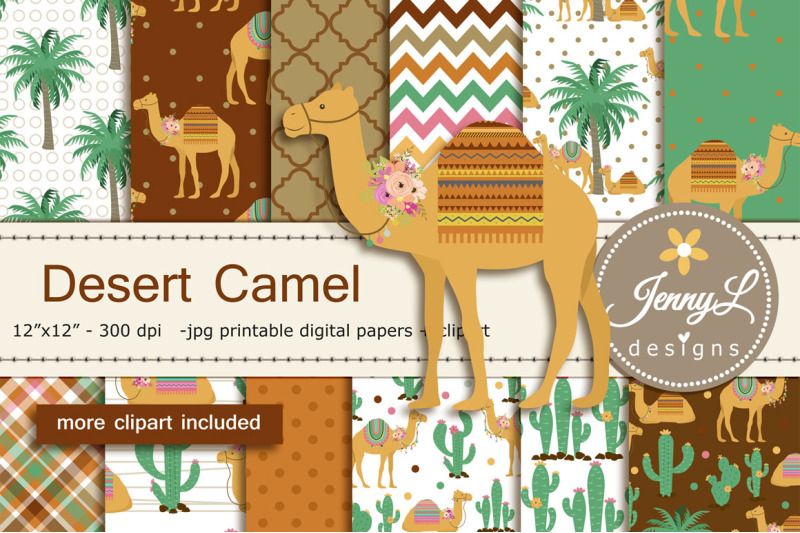 camel-digital-papers-and-clipart