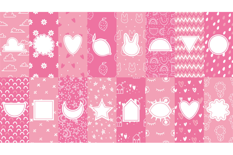 cute-patterns-with-badges-pink-pattern-for-little-baby-girly-abstrac