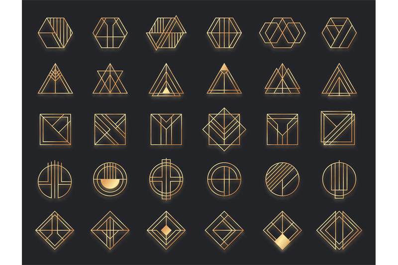 art-deco-geometric-shapes-golden-geometrical-art-shape-gold-circle-s