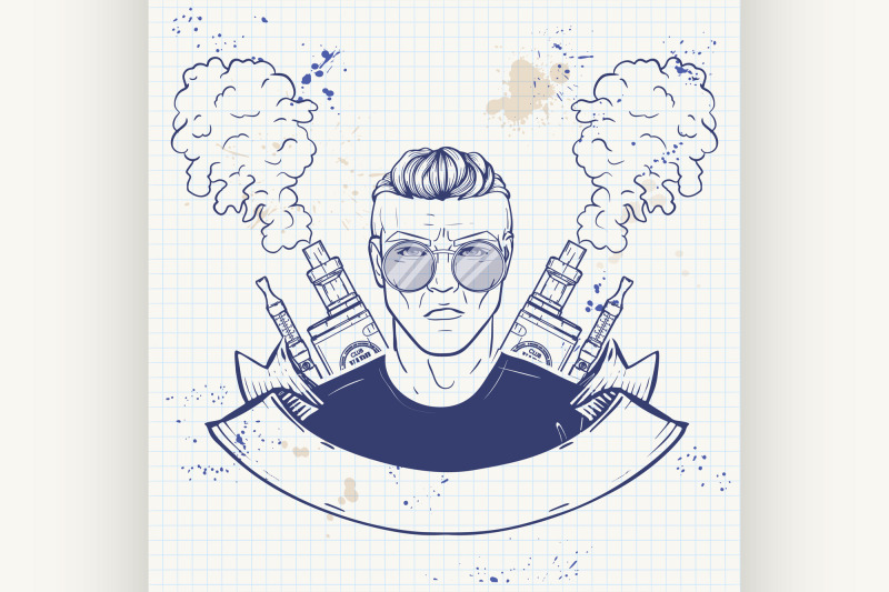 sketch-of-hipster-with-a-vaporizer-cigarette-4