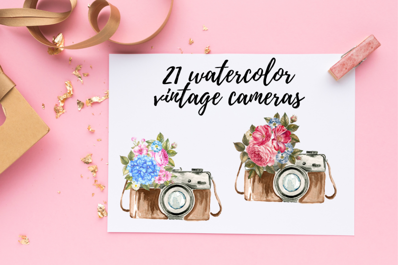 vintage-camera-with-flowers-wedding-cliparts