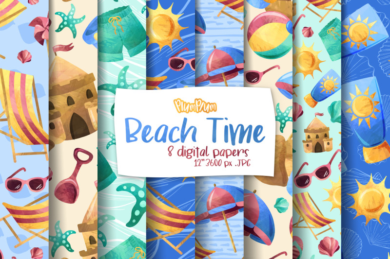 beach-digital-papers