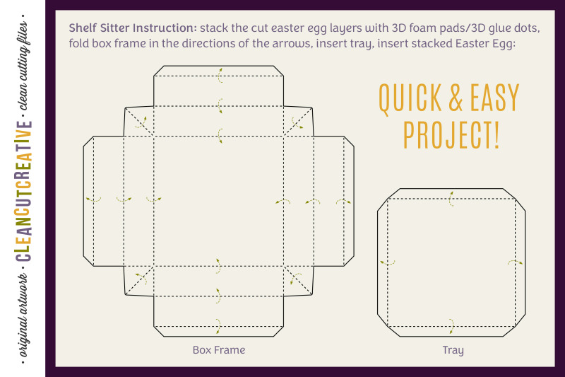 Download 3D layered EASTER EGG shelf sitters | shadow boxes ...