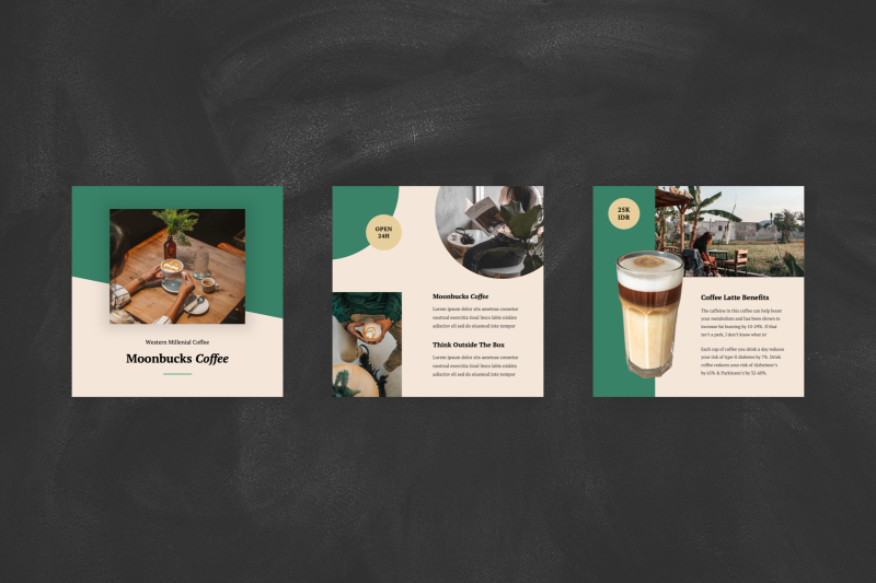 coffee-shop-instagram-post-google-slides-template