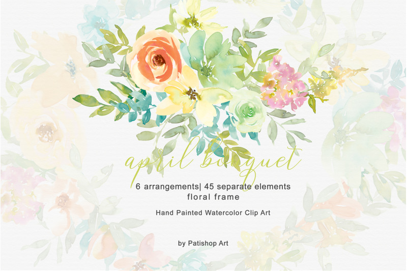 pastel-spring-watercolor-floral-bouquets-amp-separate-elements-frame