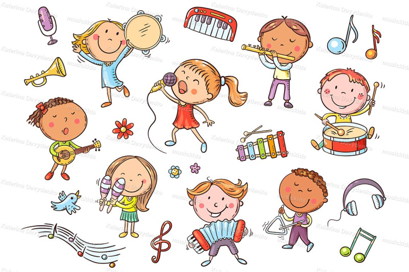 kids-with-different-musical-instruments-playing-music-and-singing