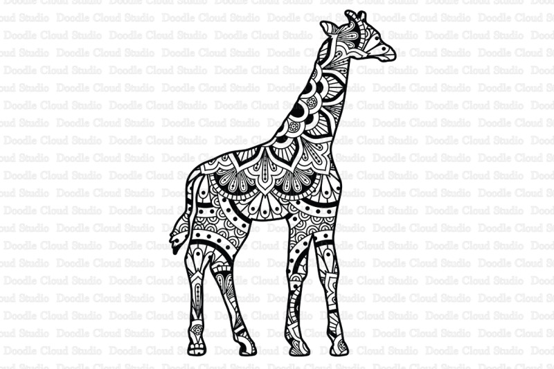 giraffe-mandala-svg-cut-files-giraffe-mandala-clipart