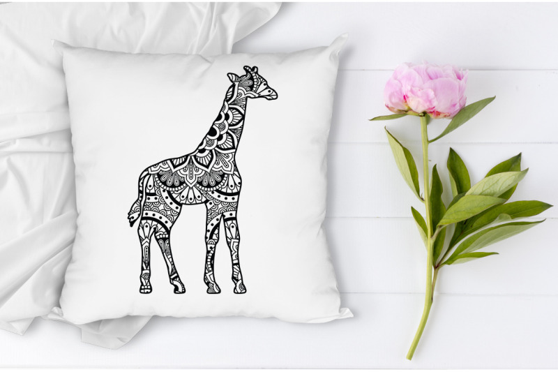 Download Giraffe Mandala SVG Cut Files, Giraffe Mandala Clipart By Doodle Cloud Studio | TheHungryJPEG.com