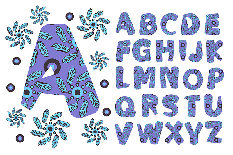 vector-floral-adorable-alphabet