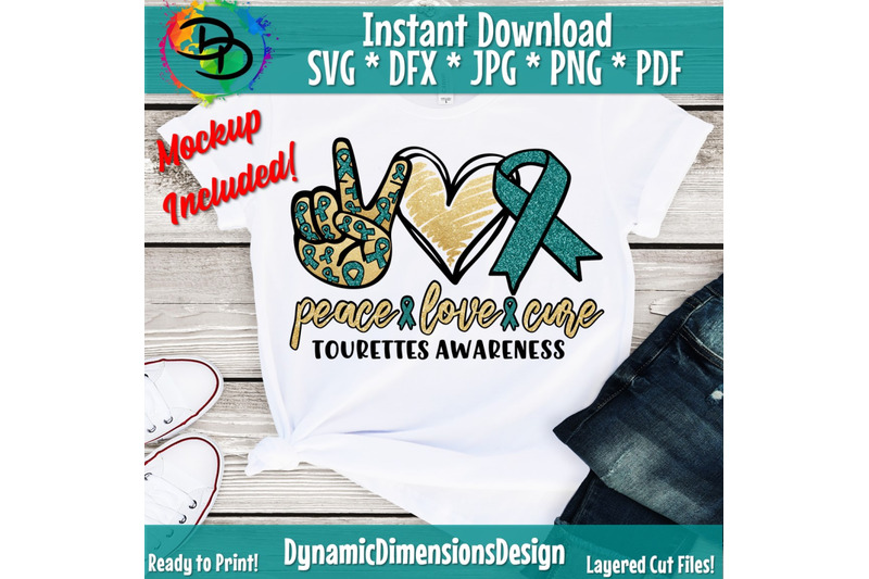 peace-love-cure-tourettes-png-tourettes-svg-tourettes-digital-download-tourettes-awareness-png-tourettes-peace-love-cure-digital-png