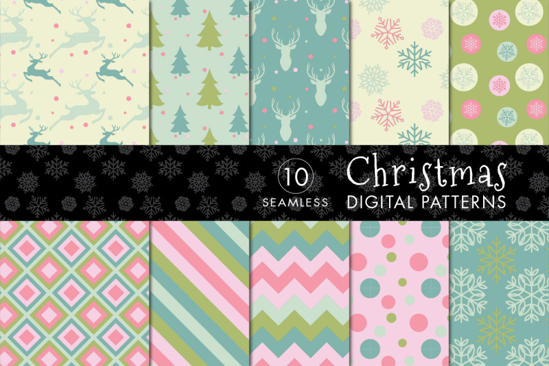 10-seamless-christmas-patterns-set-3