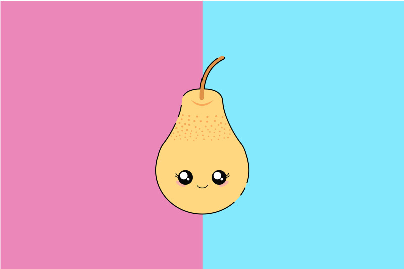 kawaii-cute-smile-pear