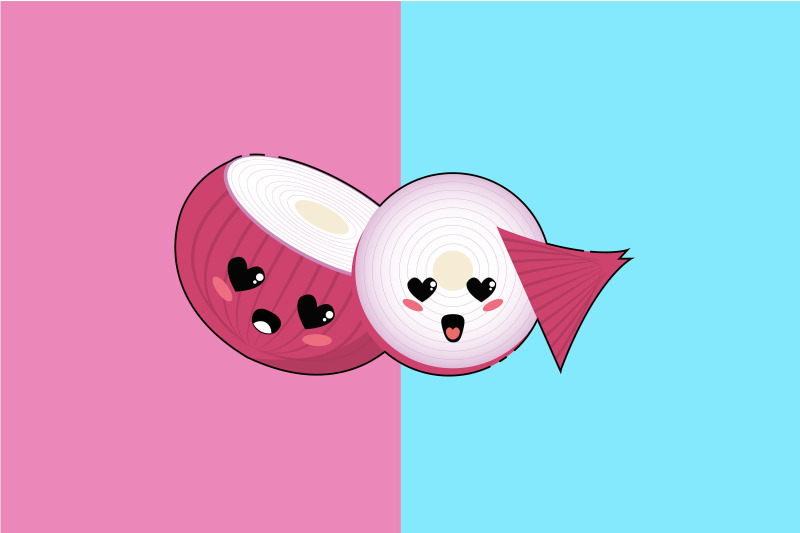 kawaii-cute-couple-shallot